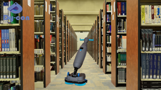 مكنسة تنظيف أرضيات المكتبة - Dycon MFS208N الهادئة بتقنية التجفيف الفوري